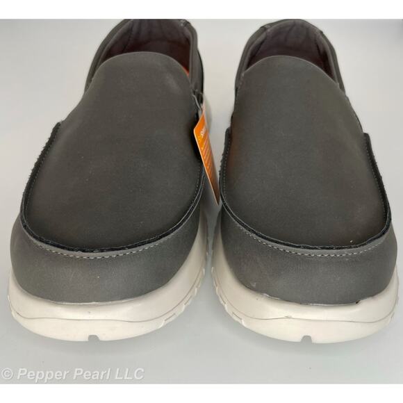 Charcoal Comfortable Slip On Work Leisure Loafer Shoes Men's Size 8 Women's 10 - Picture 7 of 11